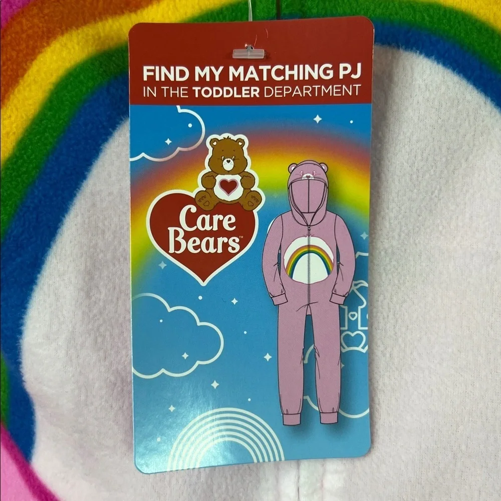 Girls' Care Bears Union Suit - Pink L (10/12)
